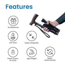 Load image into Gallery viewer, Trusty Cane, Black/ Walking Stick