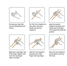 Load image into Gallery viewer, Reusable Metal Chopsticks Stainless Steel Spiral 1 Pair