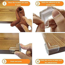 Load image into Gallery viewer, Table Corner Protection L Shape Angle 4 Pcs Pack