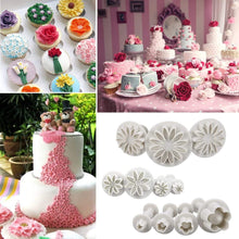 Load image into Gallery viewer, 47 Piece Fondant Cake Cookie Plunger Cutter Sugarcraft Flower Leaf Butterfly Heart Shape Decorating Mold DIY Tools
