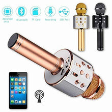 Load image into Gallery viewer, Advance Handheld Wireless Singing Mike Multi-Function Bluetooth Karaoke Mic with Microphone Speaker
