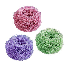 Load image into Gallery viewer, Steel Wire Ball Cleaning Brush with Handle Kitchen Cleaner Tool for Washing