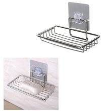 Load image into Gallery viewer, Magic Sticker Stainless Steel Soap Holder (Pack of 2)