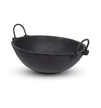 Load image into Gallery viewer, Pre seasoned Traditional Cast Iron Kadai