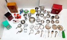 Load image into Gallery viewer, Stainless Steel & Plastic Children Kitchen Toys Miniature Cooking Set- Pack of 50 Items