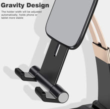 Load image into Gallery viewer, Mobile Holder for Table, Foldable Universal Mobile Stand for Desk with Adjustable Height & Angle