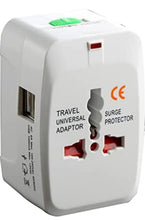 Load image into Gallery viewer, Universal Travel Adapter Worldwide Travel Adapter with Built in Dual USB Charger Ports