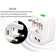 Load image into Gallery viewer, Universal Travel Adapter Worldwide Travel Adapter with Built in Dual USB Charger Ports