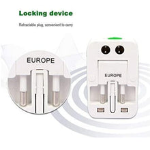 Load image into Gallery viewer, Universal Travel Adapter Worldwide Travel Adapter with Built in Dual USB Charger Ports