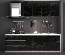 Load image into Gallery viewer, Black Marble Self Adhesive Sticker Roll - Waterproof Stickers