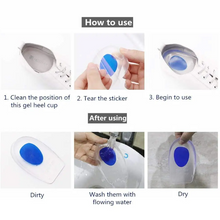 Load image into Gallery viewer, Silicone Healthy Heel Cups - 1 Pair