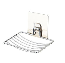 Load image into Gallery viewer, Soap Dish Holder Self Adhesive Wall Mounted Soap Sponge Holder Stainless Steel Storage Saver Rack for Home Kitchen Bathroom Shower