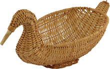 Load image into Gallery viewer, Natural Coloured Eco-Friendly - Multi-Utility Wicker Duck Basket | Bread Basket | Vegetable Basket | Fruit Basket
