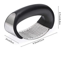 Load image into Gallery viewer, Stainless Steel Kitchen Garlic Crusher and Plastic Portable Ginger Mincer Squeezer Press Rocker Kitchen Chopper with Handle./Stainless Steel Garlic Press Chopper Crusher