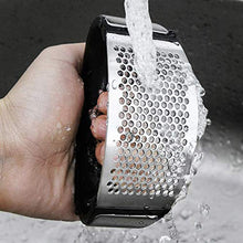 Load image into Gallery viewer, Stainless Steel Kitchen Garlic Crusher and Plastic Portable Ginger Mincer Squeezer Press Rocker Kitchen Chopper with Handle./Stainless Steel Garlic Press Chopper Crusher