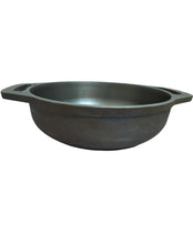 Load image into Gallery viewer, Premium Quality Pre Seasoned Cast Iron Kadhai / Kadai Wok ( Diameter: 9 Inch)