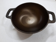 Load image into Gallery viewer, Premium Quality Pre Seasoned Cast Iron Kadhai / Kadai Wok ( Diameter: 10.00 Inch & 11 Inch)