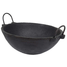 Load image into Gallery viewer, Pre seasoned Traditional Cast Iron Kadai