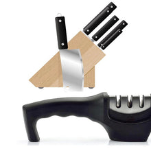 Load image into Gallery viewer, Knife Sharpener/Kitchen Manual Knife Sharpener 3 Stage Sharpening Tools for Ceramic Steel and Knives