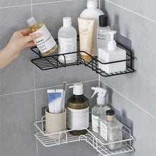 Load image into Gallery viewer, Self-Adhesive Metal Bathroom Corner Rack Storage Shelves, Bathroom Storage Rack Corner, Bathroom Corner Shelf Organizer Storage,Caddy,Bathroom Shelf/Shelves Corner - Single(Pack of 1)