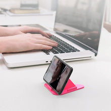 Load image into Gallery viewer, Portable Three-Sided Triangle Desktop Stand Mobile Phone Pyramid Shape Holder Desktop Stand (Multi Color) (2 Pc)
