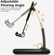 Load image into Gallery viewer, Mobile Holder for Table, Foldable Universal Mobile Stand for Desk with Adjustable Height & Angle