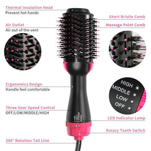 Load image into Gallery viewer, Hot Air Brush 3 in 1 One Step Hair Dryer & Styler