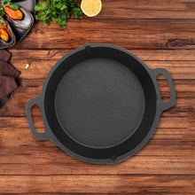 Load image into Gallery viewer, Premium Quality Cast Iron Skillet Preseasoned -10Inch (Double Handle)