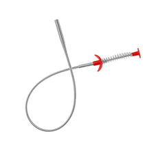 Load image into Gallery viewer, SS Drain Clog Remover 90 cm /Hair Catchingl Sink Overflow Drain Cleaning Drain Clog Water Pipe Sink Cleaner Snake Unblocked Kitchen Bath Rod Hair Remover (Random Color)