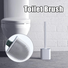 Load image into Gallery viewer, Silicon Toilet Brush with Slim Holder Flex Toilet Brush