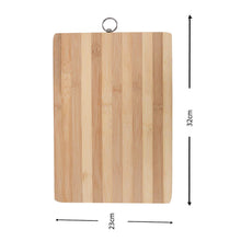 Load image into Gallery viewer, Wooden Bamboo Kitchen Chopping Cutting and Slicing Board with Anti Bacterial Surface with Premium Stainless Steel Rounded Corner Holder (Wooden)