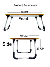 Load image into Gallery viewer, Study Table Laptop Table Foldable Solid Wooden, with Cup & Pen Holder for Girls Boys Kids Children Used for Reading, Study, Homework Best for Students