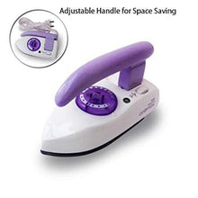 Load image into Gallery viewer, Travel Iron Portable Powerful Variable Temperature Mini Electrical Iron with Foldable Handle, Compact Weight
