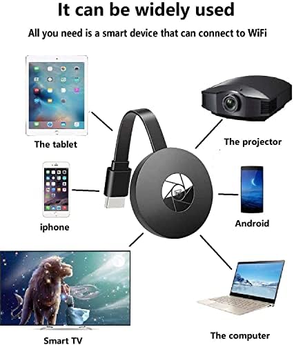 Wireless Mirror Screen Cast TV Dongle Compatible for Android/Mac