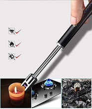 Load image into Gallery viewer, USB Electric Lighter Rechargeable with LED Indicator, 360° Lighter, Long Flameless Lighter
