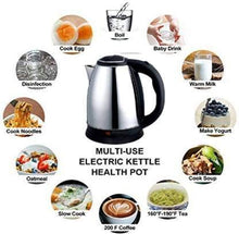 Load image into Gallery viewer, Stainless Steel Electric Kettle/Cool-touch Handle and Lid/Automatic Cut-Off and Single-Touch Lid Locking(Silver)
