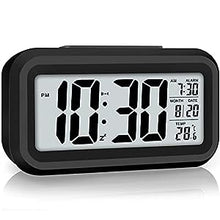Load image into Gallery viewer, Back light control LCD alarm clock
