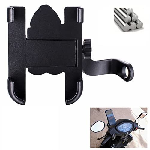 Heavy Metal Mobile Holder for Bikes | 360° Rotation Motorcycle Handlebar Bicycle Phone Mount Mobile Stand for Bike Ideal for Maps and GPS Navigation