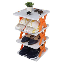 Load image into Gallery viewer, 4 Layer Shoes Stand ABS Adjustable Shoe Rack,
