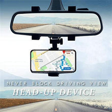 Load image into Gallery viewer, Car Rearview Mirror Holder Phone Bracket Car Phone Holder 360 Rotation for Universal Cell Phone Holder
