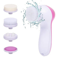 Load image into Gallery viewer, 5 in 1 Face Facial Exfoliator Electric Massage Machine Care &amp; Cleansing Cleanser Massager Kit For Smoothing Body Beauty Skin Cleaner facial massager machine for face- Multicolor
