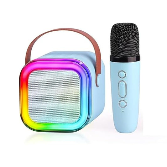 Bluetooth Speaker with Karaoke Mic System for Home Singing Magic Ai Voice Changer Portable Mini Wireless Speaker with Mike