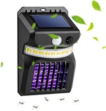 Load image into Gallery viewer, Mosquito Killer Bug Zapper Outdoor 3 in 1 Mosquito Zapper Black Solar Bug Zapper Electric LED Light Mosquito Killer Lamp with Motion Sensor for Outdoor Backyard Patio Camping.
