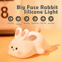 Load image into Gallery viewer, Cute Rechargeable Rabbit Night Light For Kids,Portable Breastfeeding Nursery Silicone Night Light, LED Color Changing Beside Lamp For Room, Gifts For Toddlers, Girls Valentine&#39;S Day
