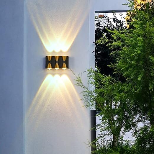 LED Outdoor Wall Gate Lamp Up and Down Wall Light Waterproof