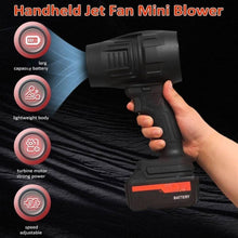 Load image into Gallery viewer, Handheld Electric Portable Air Blower, High Power Blow Brushless Motor for Extra runtime,for Car,Home Cleaning Corner, Road Cleaning
