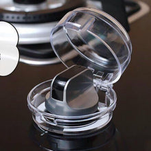 Load image into Gallery viewer, Gas Stove Knob Covers for Child Safety Clear Lock Protector Oven Knobs with Strong Adhesive Toddler Protection Safety, Baby Proof Locks Universal Home Kitchen(Pack of 2)
