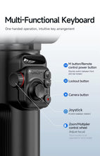 Load image into Gallery viewer, TOK_QI M02 3-Axis Handheld Gimbal Stabilizer Cell Phone Selfie Tripod with Detachable Remote for iPhone Android Smartphone, Black (M02)
