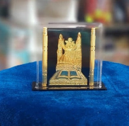 Islamic Car Dashboard Idol in Gold Plated Image