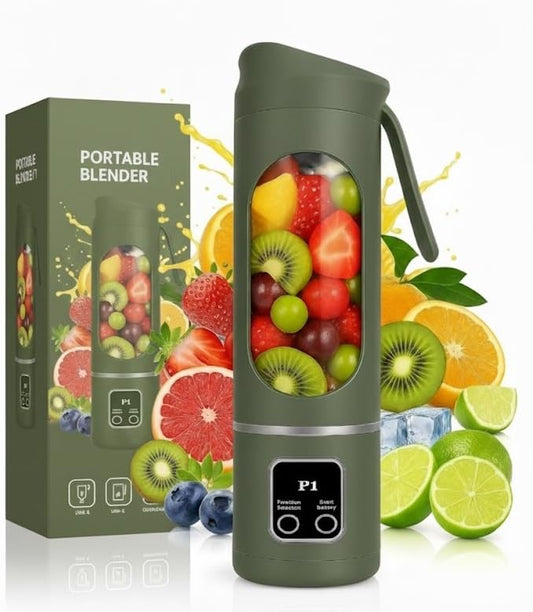 Portable Juicer Mixer Blender for Juices, Smoothies, Cold Coffee, Rechargeable 10 Blades Bottle Juicer Smoothie Maker, Fruits Mixer Grinder